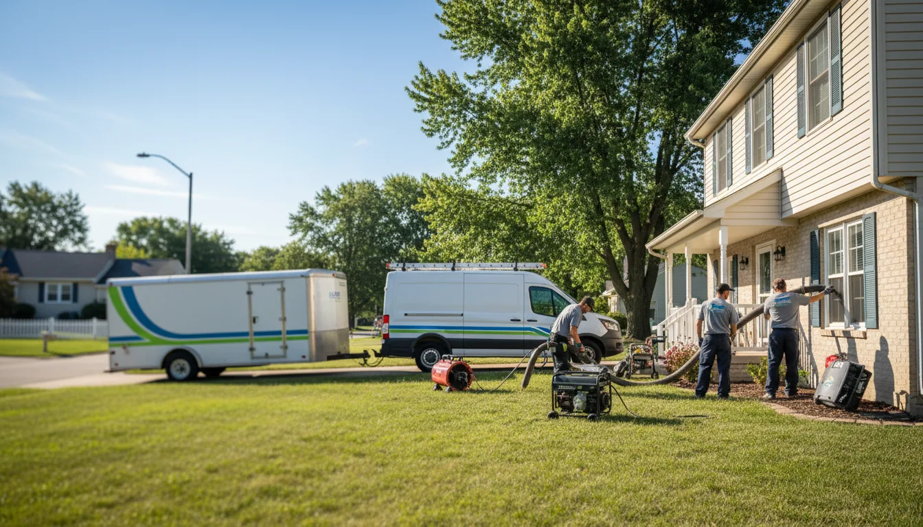 Flooded Basement Restoration And Cleanup With Repair in South Point, OH near me